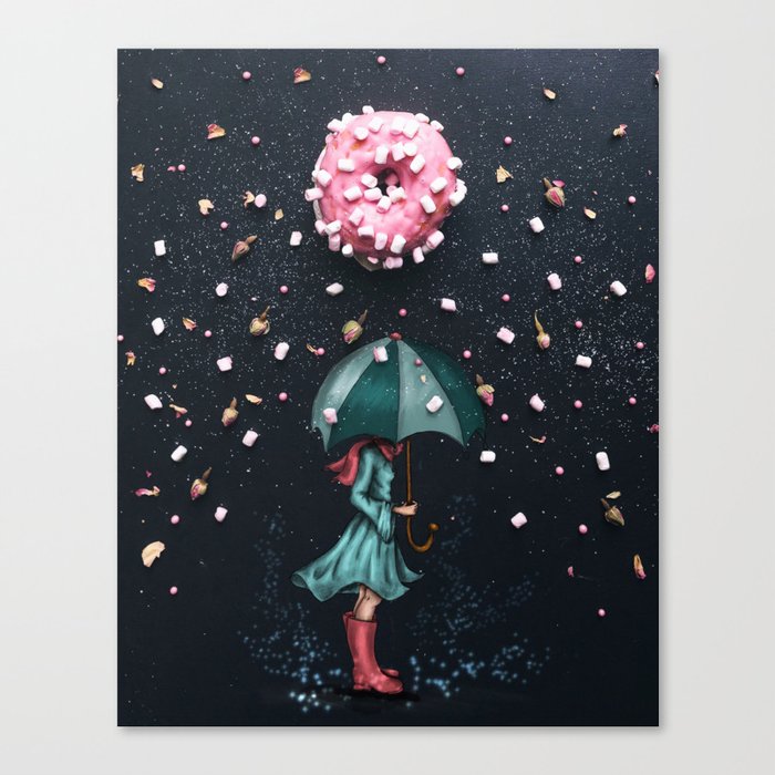 Sweet Rain Canvas Print By Cuordicarciofo Society6