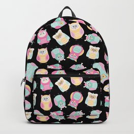 Funny Pastel Owls Pattern - for owl lovers, owl Backpack