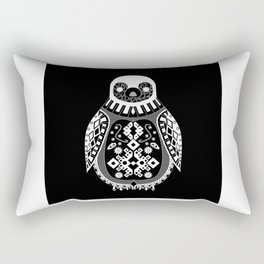 Black Penguin pattern artic Ecopop Rectangular Pillow