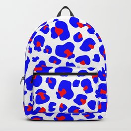 Leopard Red White and Blue  Backpack | Independenceday, Redwhiteblue, Pattern, Freedom, Fourthofjuly, Graphicdesign, America, Cute, Usa, Veteransday 