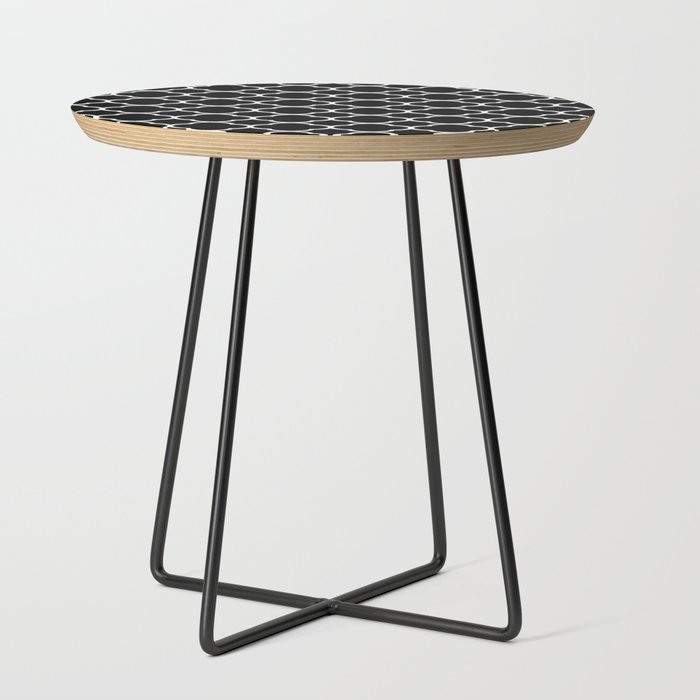 Black White Moroccan Quatrefoil Design Side Table By Vintageappeal623 Society6 - Black Quatrefoil Coffee Table Black White Moroccan Quatrefoil Design Side Table By Vintageappeal623 Society6 - Black Quatrefoil Coffee Table