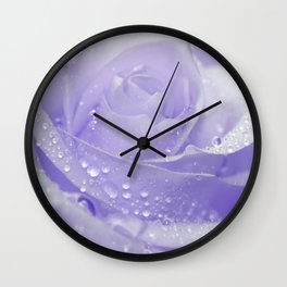 Rose with Drops 085 Wall Clock