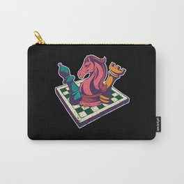 Retro Bishop Horse Rook Funny Chess Carry-All Pouch