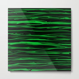 Apple Green Stripes Metal Print | Color, Organic, Pattern, Lines, Stripes, Brightgreen, Painting, Greenpattern, Monochrome, Darkgreen 