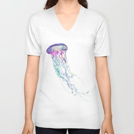 jellyfish Unisex V-Neck
