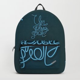 Unplugged Backpack | Curated, Indie, Graphicdesign, Illustration, Typography, Rock, Lettering, Music, Guitar, Pop 