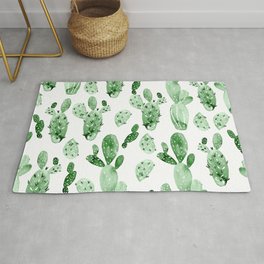 Green Cactus Field - Large Rug