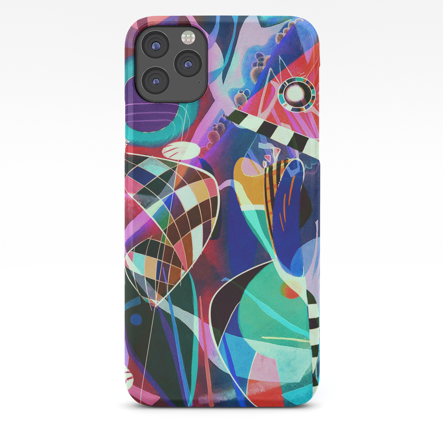 Night Life Wassily Kandinsky Inspired Geometric Abstract Art
