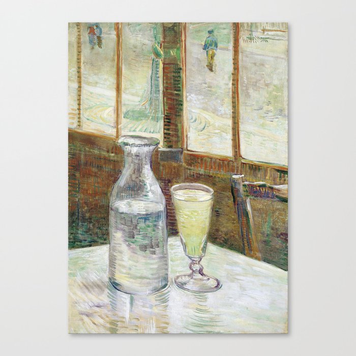 Vincent Van Gogh Cafe Table With Absinth Canvas Print By Lifetree Society6