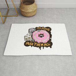 Lord of the Donut Rings Rug
