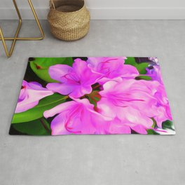 Painted Rhododendron - Pink Rug