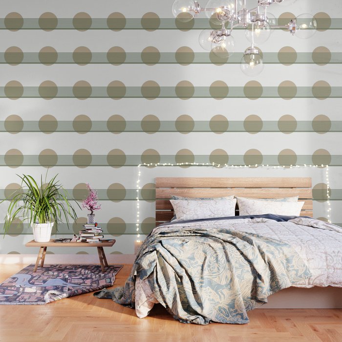 Minimalist Sage Cream Abstract Wallpaper By Artaddiction45 Society6