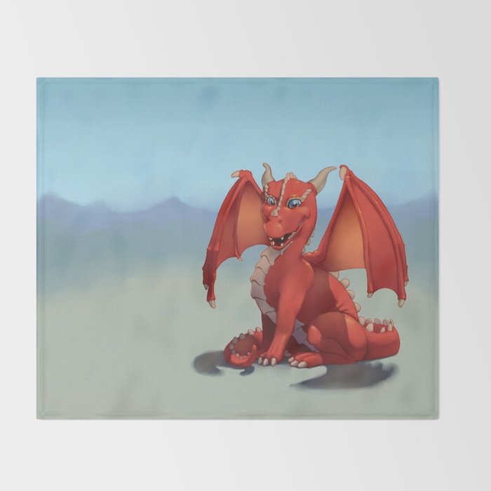 Red Dragon Throw Blanket By Infinitecortexcreations Society6