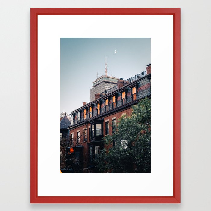 Boston Back Bay Framed Art Print by mcgaheyk Society6