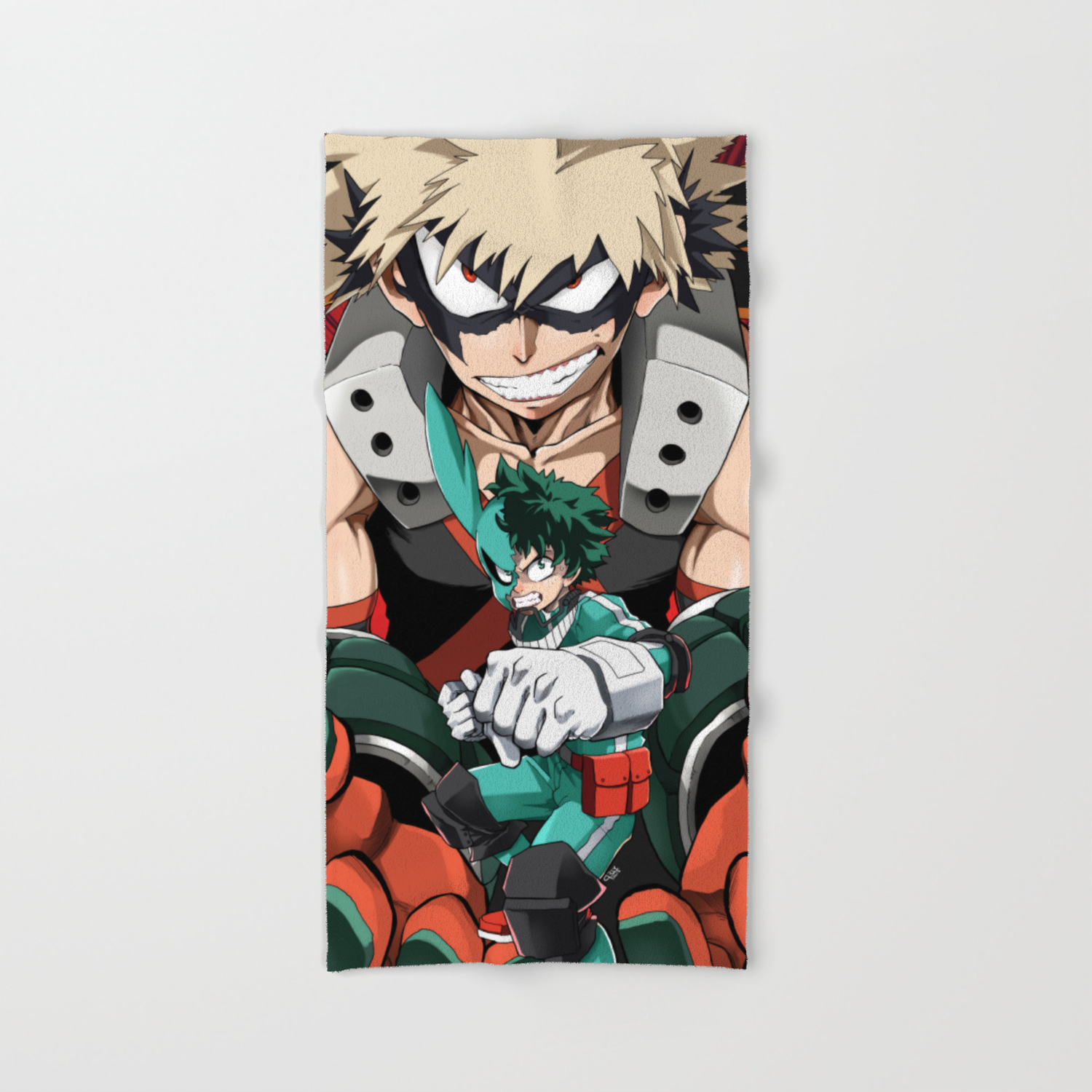 My Hero Academia Deku Vs Bakugou Art Print Hand Bath Towel By Atami Chan Society6