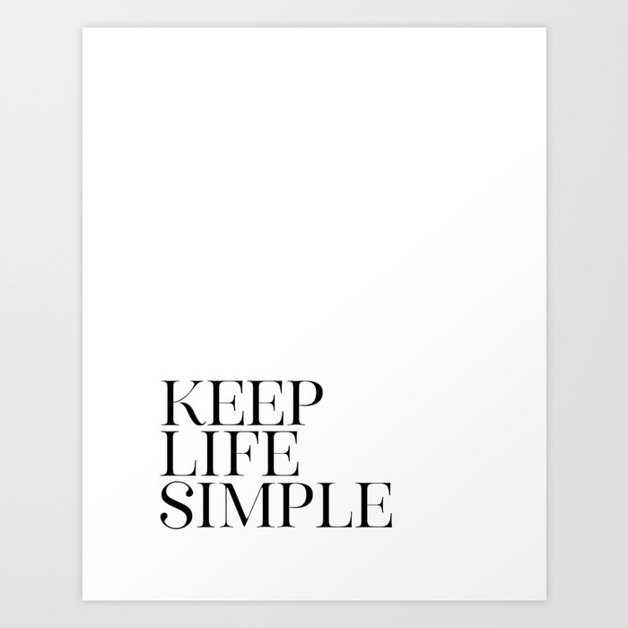 keep life simple motivational quote simple quote printable art inspiring modern wall decor art print by printableartsy