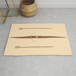rowing single scull Rug