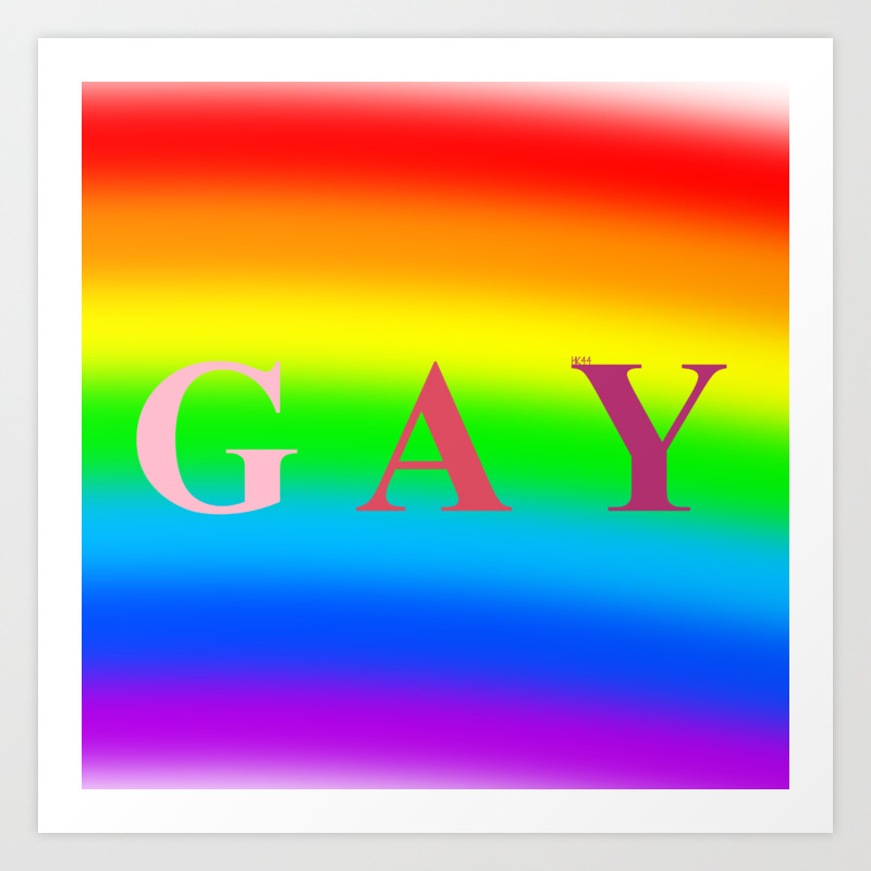 Gay Rainbow Background Art Print By Happykid Society6 62 rainbow backgrounds images in full hd, 2k and 4k sizes. gay rainbow background art print by happykid
