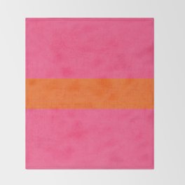 hot pink and orange classic  Throw Blanket