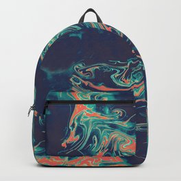 Adrift - Abstract Suminagashi Marble Series - 05 Backpack