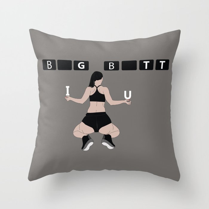Big Butt Throw Pillow By Tas111 Society6