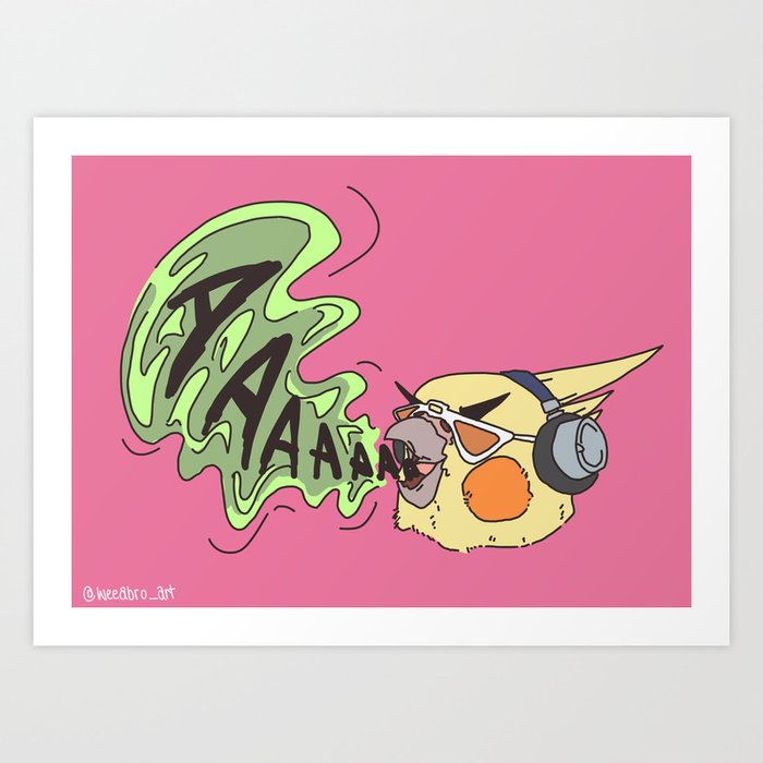 Bnha Present Mic Cockatiel Art Print By Thebard Society6