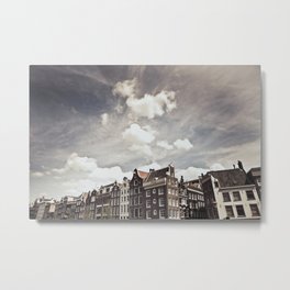 Amsterdam Clouds Two Metal Print | Architecture, Landscape, People, Photo 