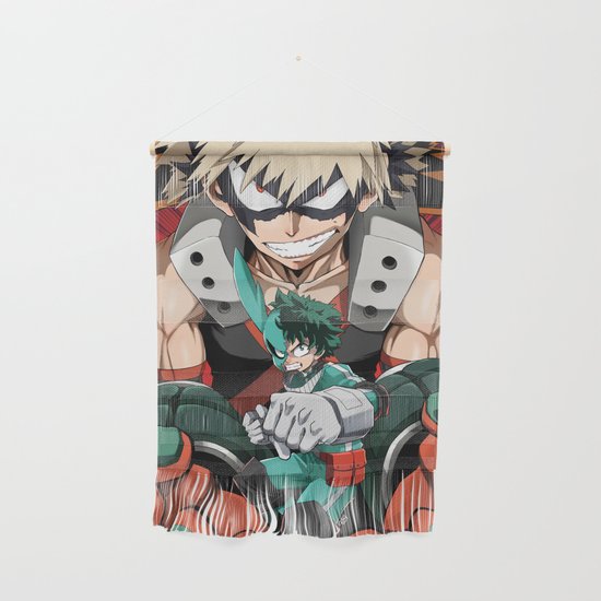 My Hero Academia Deku Vs Bakugou Art Print Wall Hanging By Atami Chan Society6