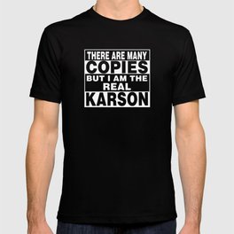 I Am Karson Funny Personal Personalized Fun T-shirt