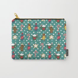 Hot Cocoa Christmas Pattern Carry-All Pouch