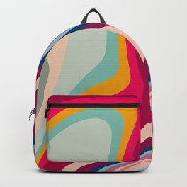 Boho Fluid Abstract Backpack