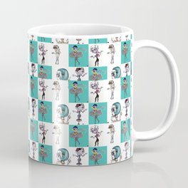 Checkered Mimes Coffee Mug