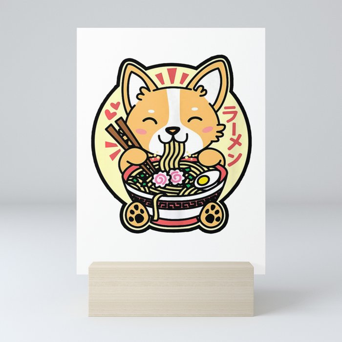 Kawaii Ramen Cute Anime Dog Corgi Japanese Noodles Mini Art Print By Duythetees Society6 See more ideas about kawaii, anime, kawaii anime. kawaii ramen cute anime dog corgi japanese noodles mini art print by duythetees