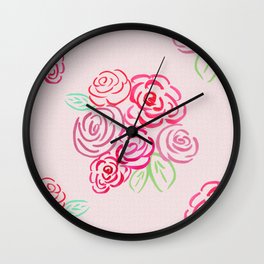 Glorious Rose bunch Wall Clock