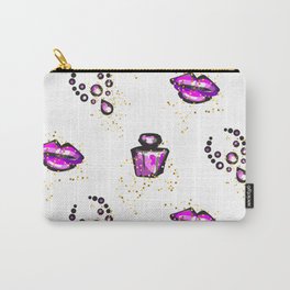 Purple lips with perfume Carry-All Pouch