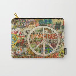 Peace Sign - Love - Graffiti Carry-All Pouch