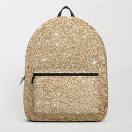 Modern abstract elegant chic gold glitter Backpack