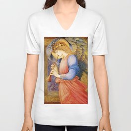 Angel Gabriel Antique Spiritual art V Neck T Shirt