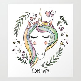Cute Unicorn Art Prints For Any Decor Style Society6