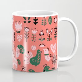 Polki Pink and Green  Coffee Mug