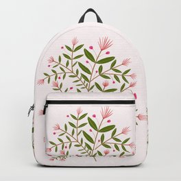 Mirah Tropical Flower in Pink Backpack