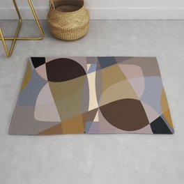 Curves Geometric Abstract Design Rug