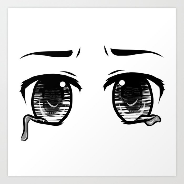How To Draw Sad Eyes Anime / How To Draw An Anime Eye Crying 7 Steps