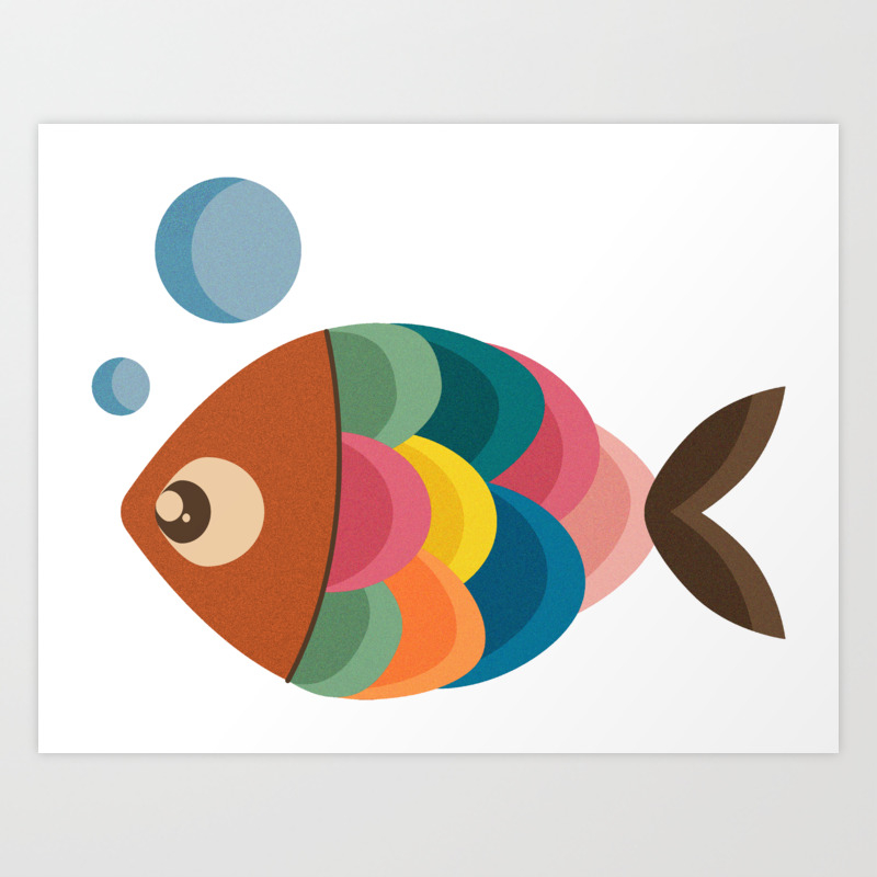 colorful fish underwater single swimmer art print by olyakus society6 colorful fish underwater single swimmer art print by olyakus