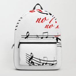 No Music No Life  Backpack | Musican, Clef, Notes, Graphicdesign, Instruments, Musical, Typhography, Instrument, Music 