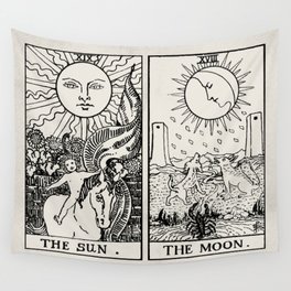 sun tapestry black and white