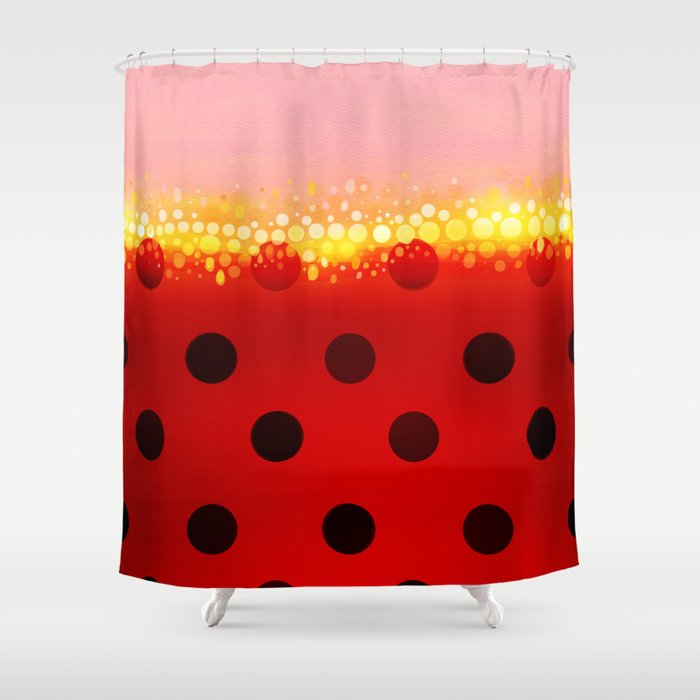Miraculous Ladybug Designs 1 2 Shower, Ladybug Shower Curtain