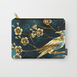 Steampunk Bird with Sakura Carry-All Pouch
