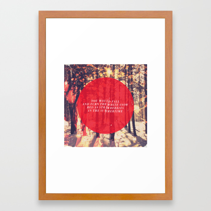 Fleet Foxes White Winter Hymnal Framed Art Print By