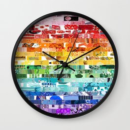 Kalediscope Pride Flag Design Wall Clock